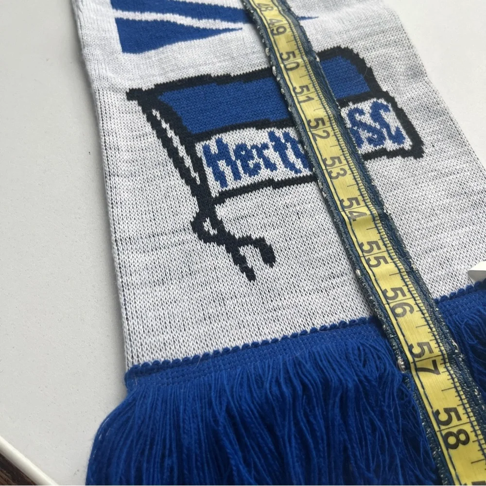 Stylish Blue and White Men's Soccer Futbol Scarf